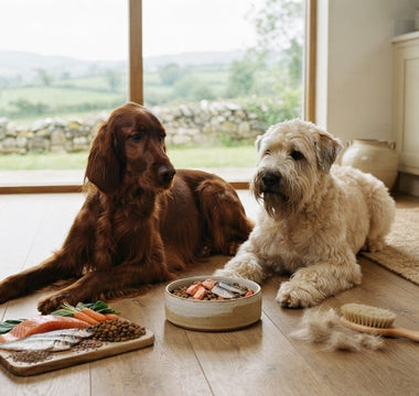How diet and omega fats may help reduce dog shedding